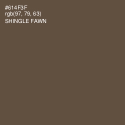 #614F3F - Shingle Fawn Color Image